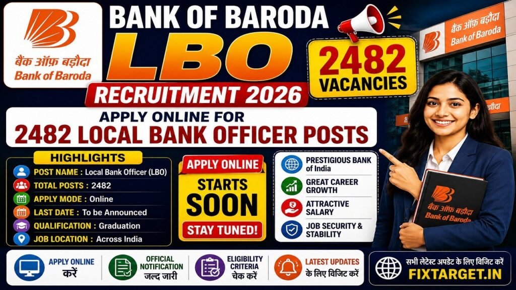 Bank of Baroda LBO Recruitment 2026