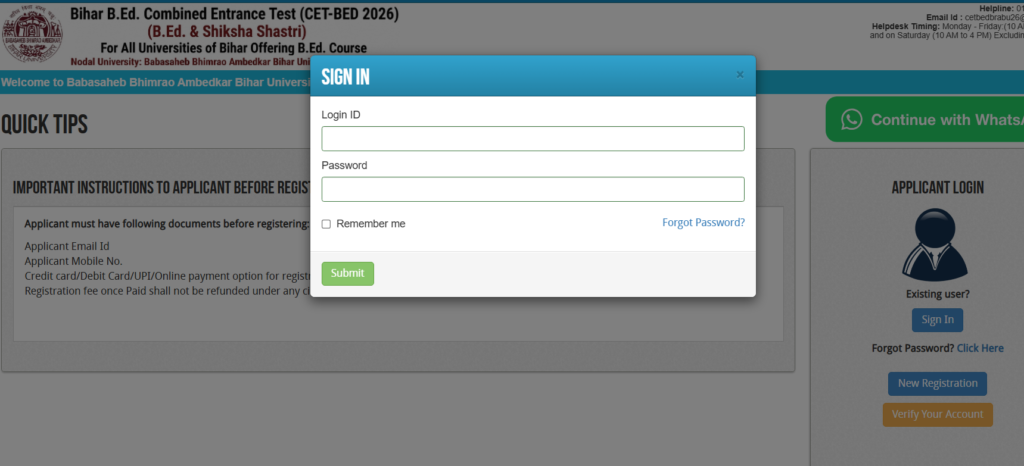 Bihar B.Ed Seat Allotment 2026
