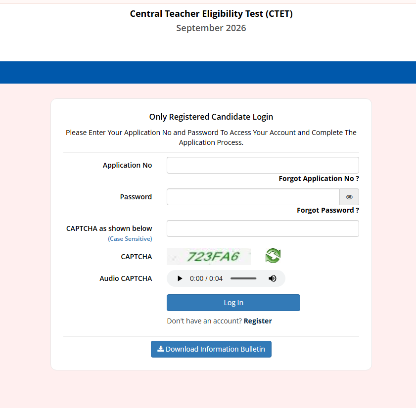 CTET September Admit Card 2026