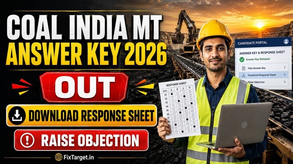 Coal India MT Answer Key 2026