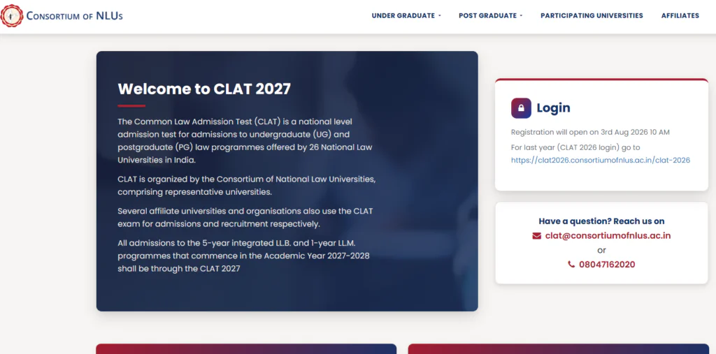 Common Law Admission Test (CLAT) 2027