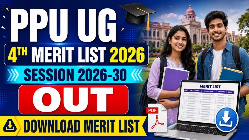 PPU UG 4th Merit List 2026