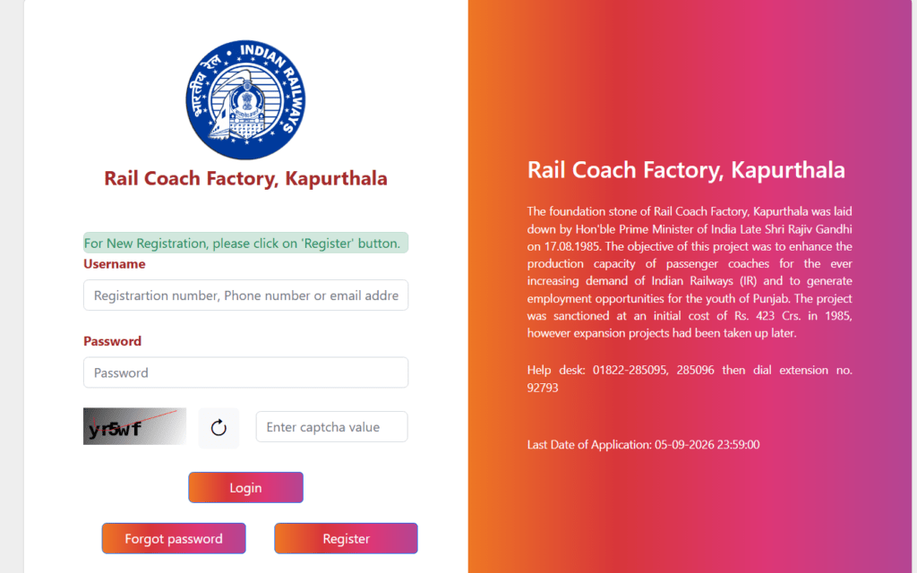 RCF Kapurthala Apprentice Recruitment 2026
