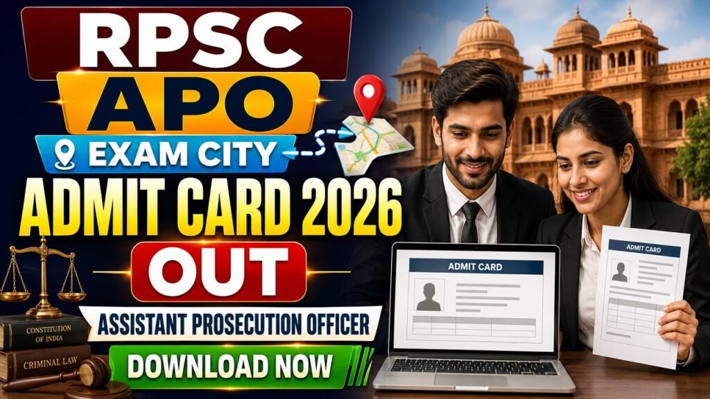 RPSC APO Admit Card 2026