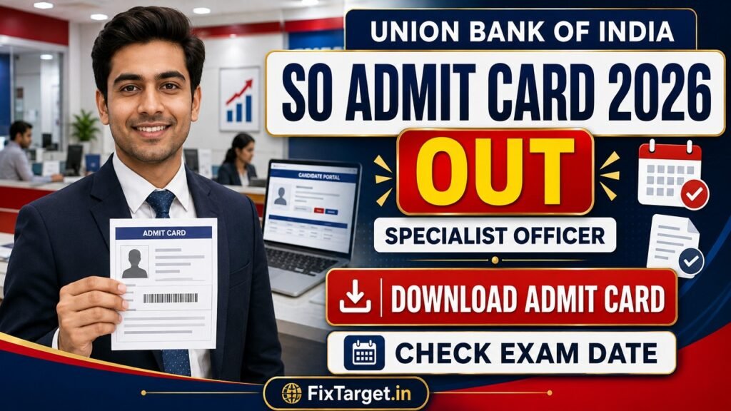 Union Bank of India SO Admit Card 2026