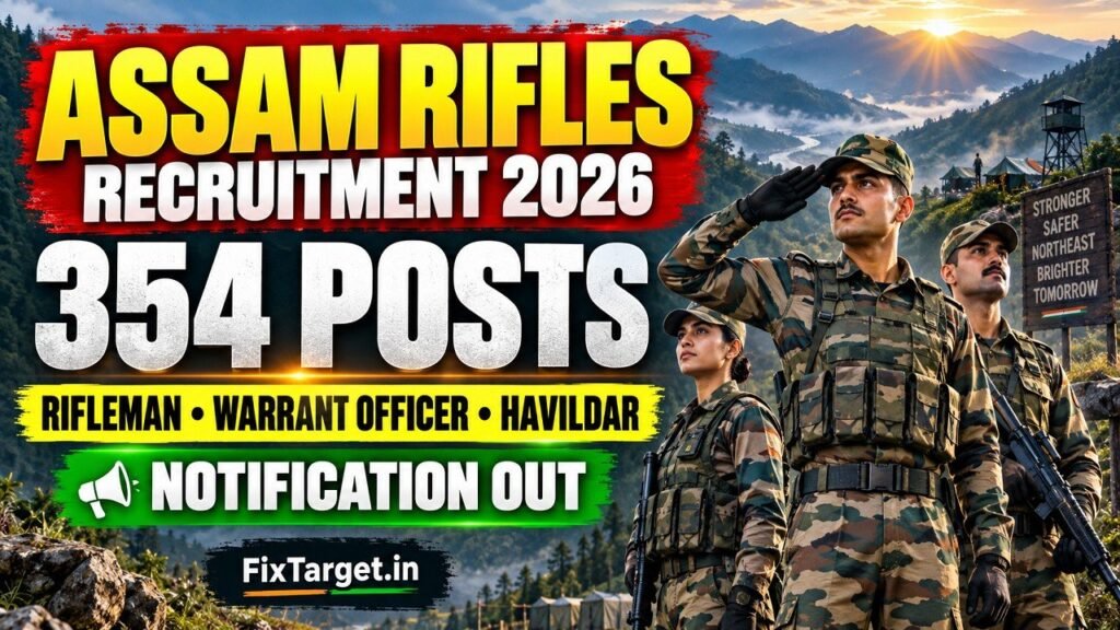 Assam Rifles Recruitment 2026 