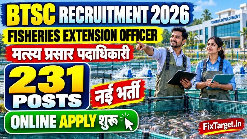 BTSC Fisheries Extension Officer Recruitment 2026