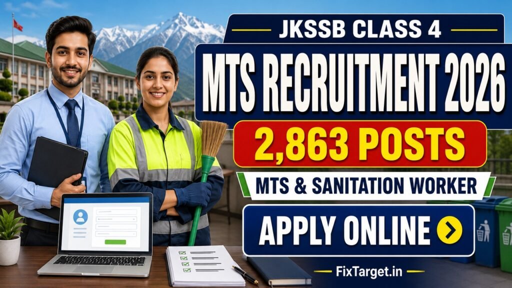 JKSSB Class 4 MTS Recruitment 2026