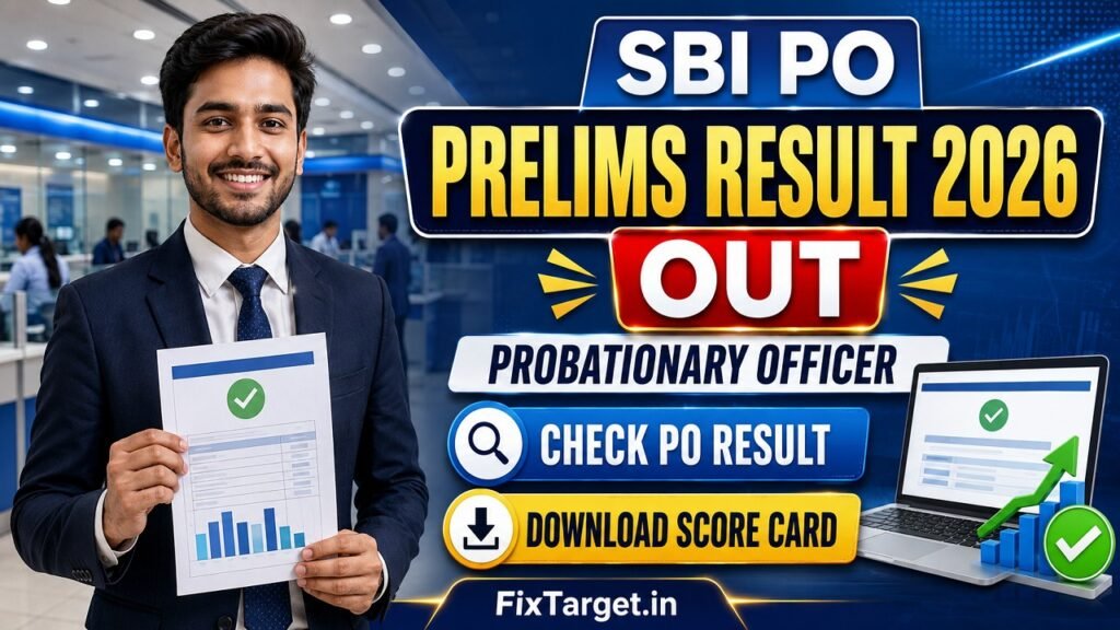 SBI PO Prelims Result 2026