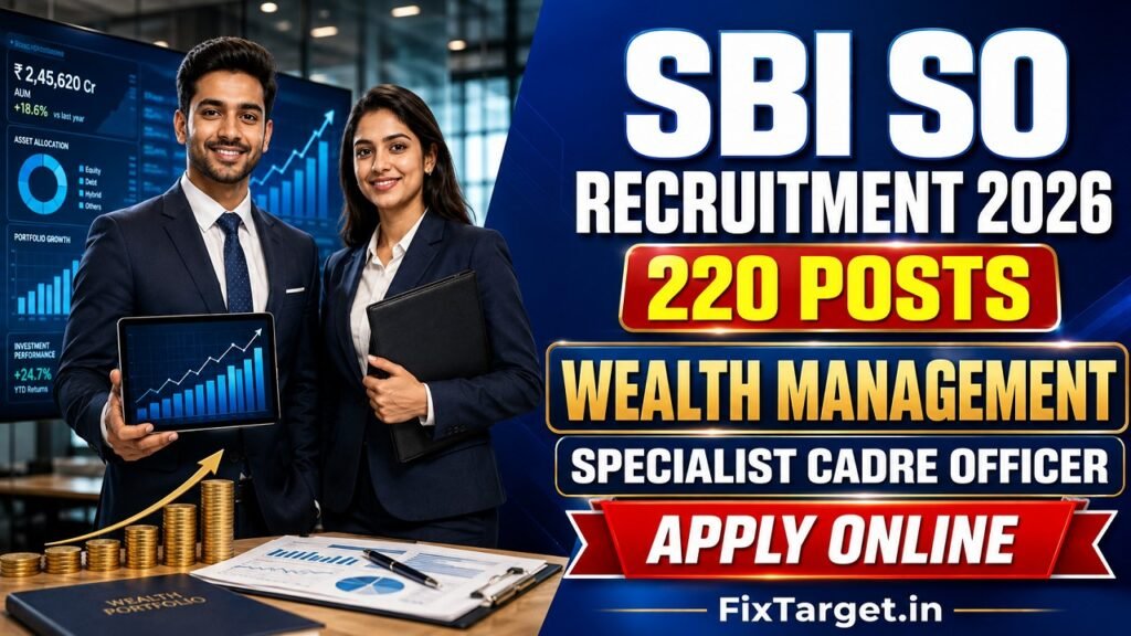 SBI SO Recruitment 2026