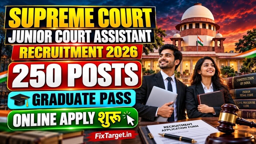 Supreme Court Junior Court Assistant Recruitment 2026
