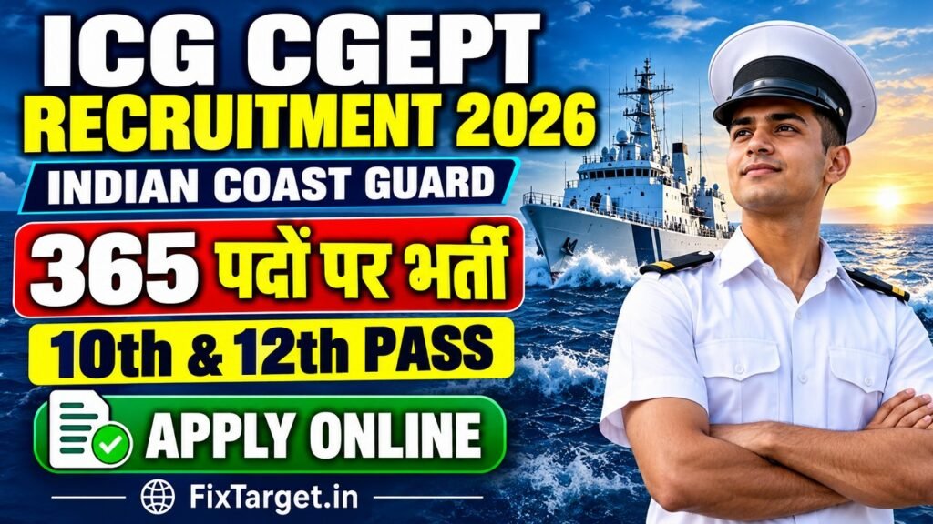 ICG CGEPT Recruitment 2026