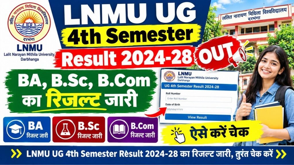 LNMU UG 4th Semester Result 2024-28