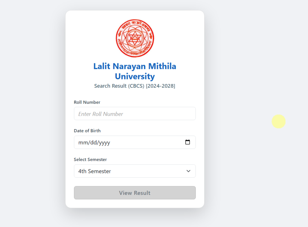 LNMU UG 4th Semester Result 2024-28