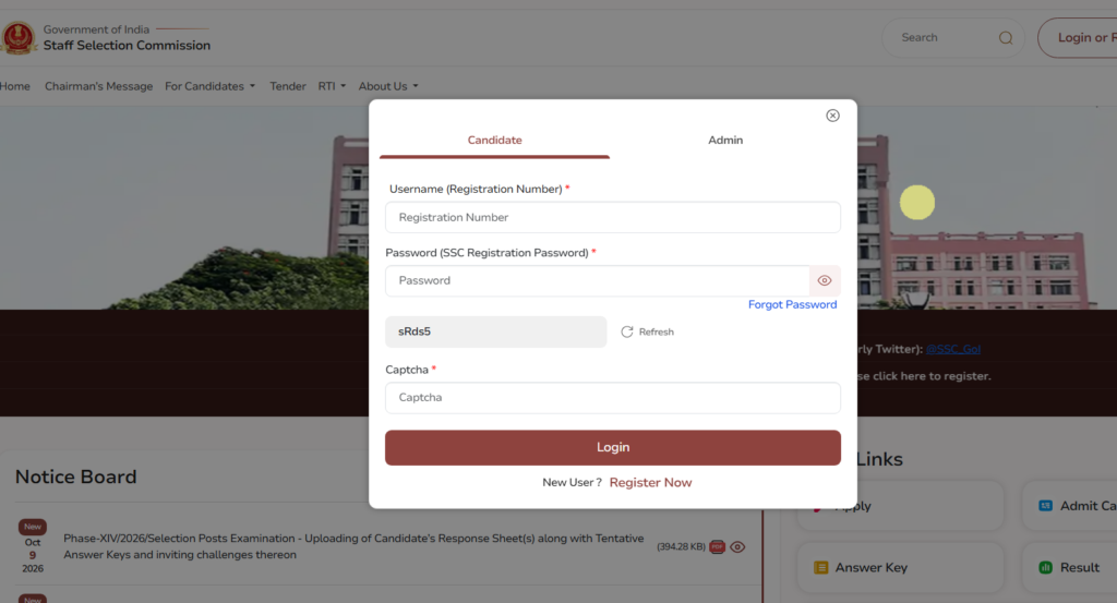 SSC Selection Post Phase 14 Answer Key 2026