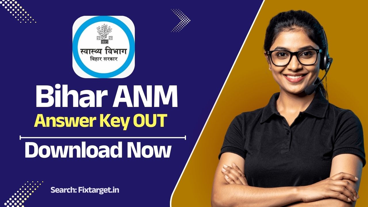 Bihar ANM Answer Key 2025