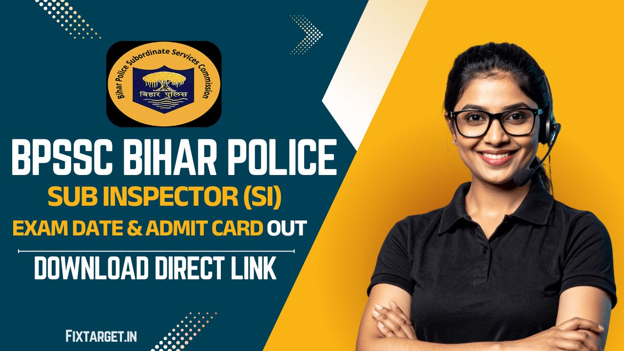 Bihar Police SI Admit Card 2025