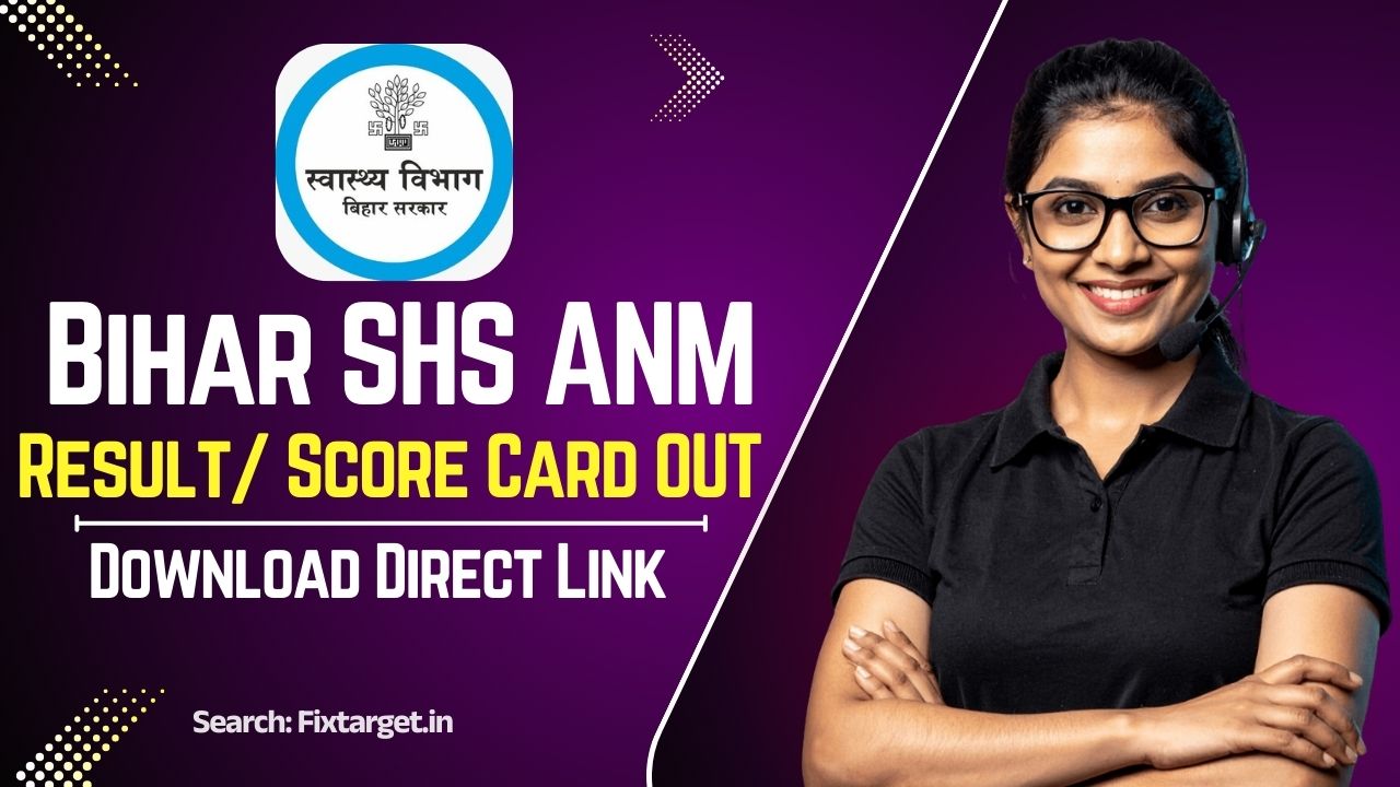 Bihar ANM Result 2026