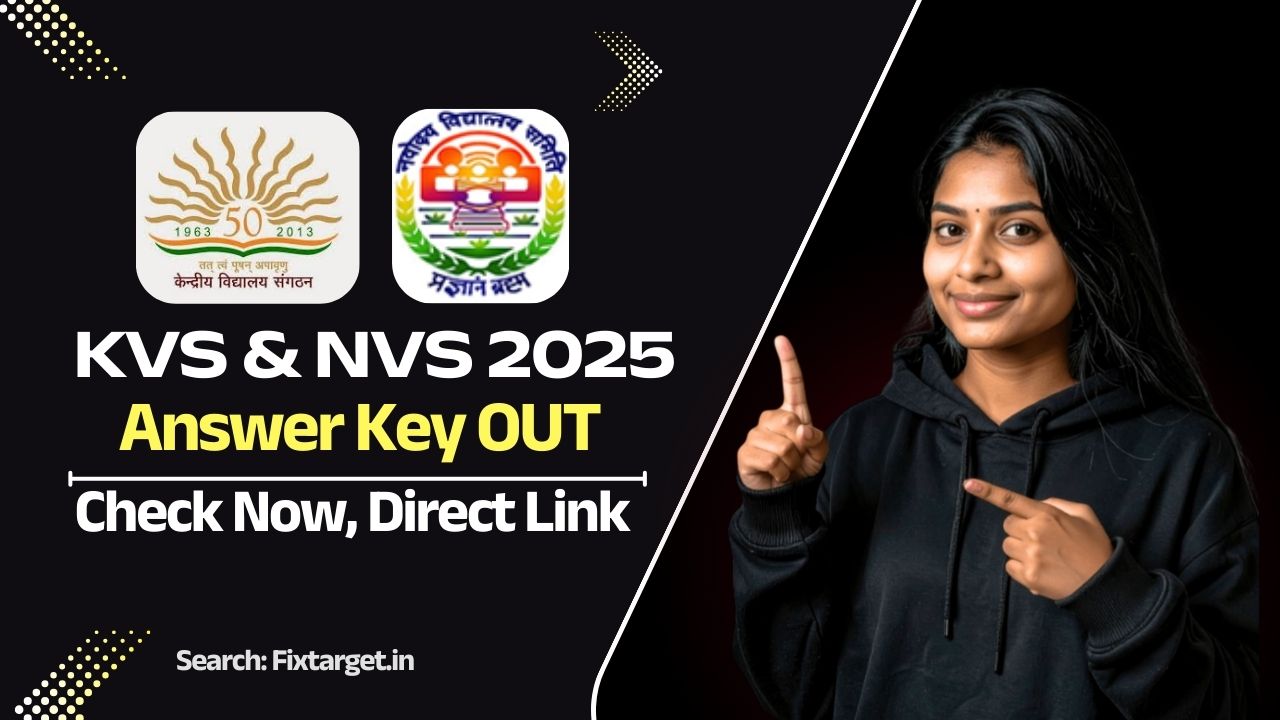 KVS And NVS Answer key 2026