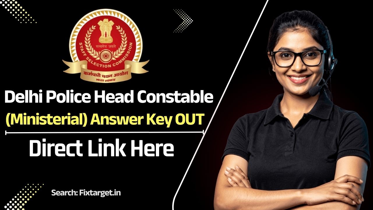 Delhi Police Head Constable (Min) Answer Key 2025