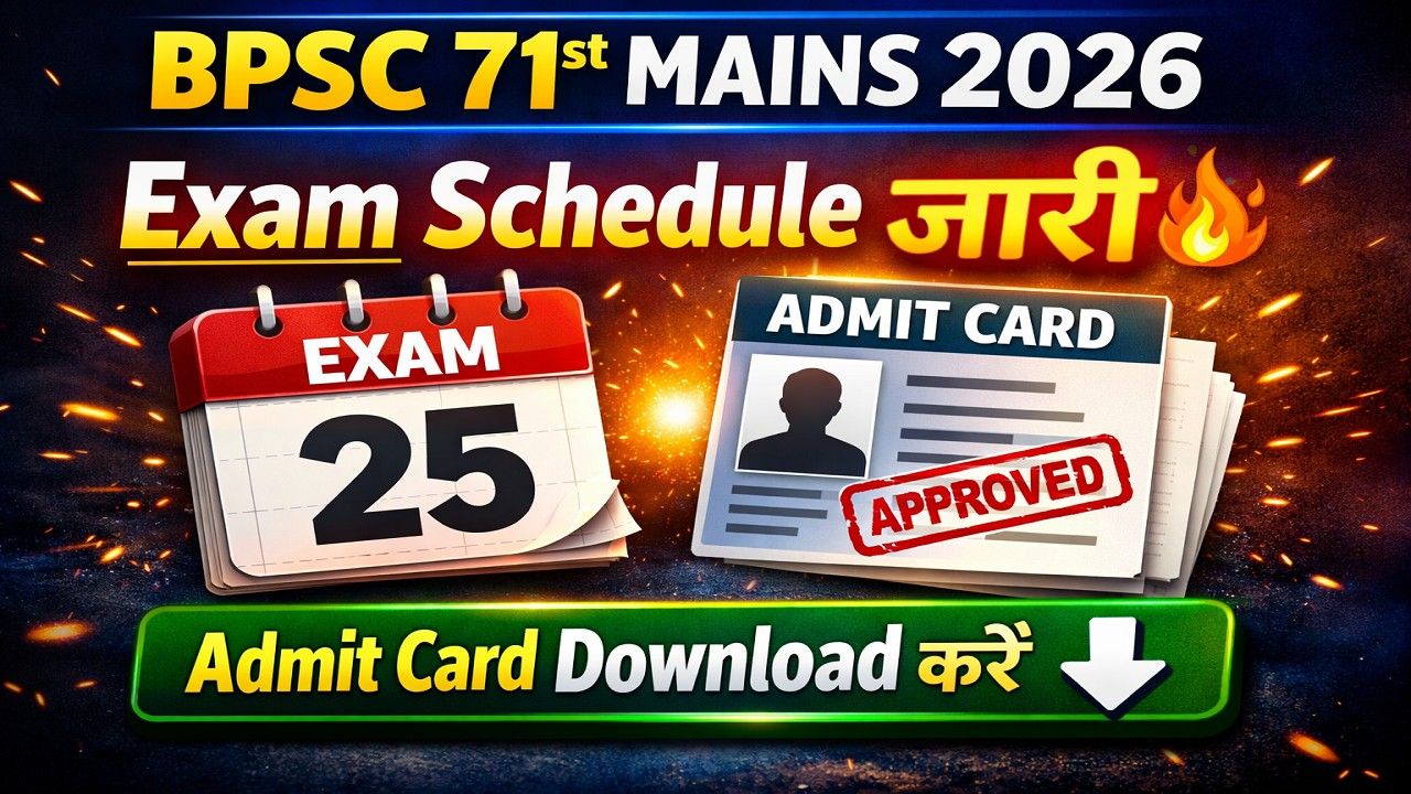 BPSC 71st Mains Admit Card 2026