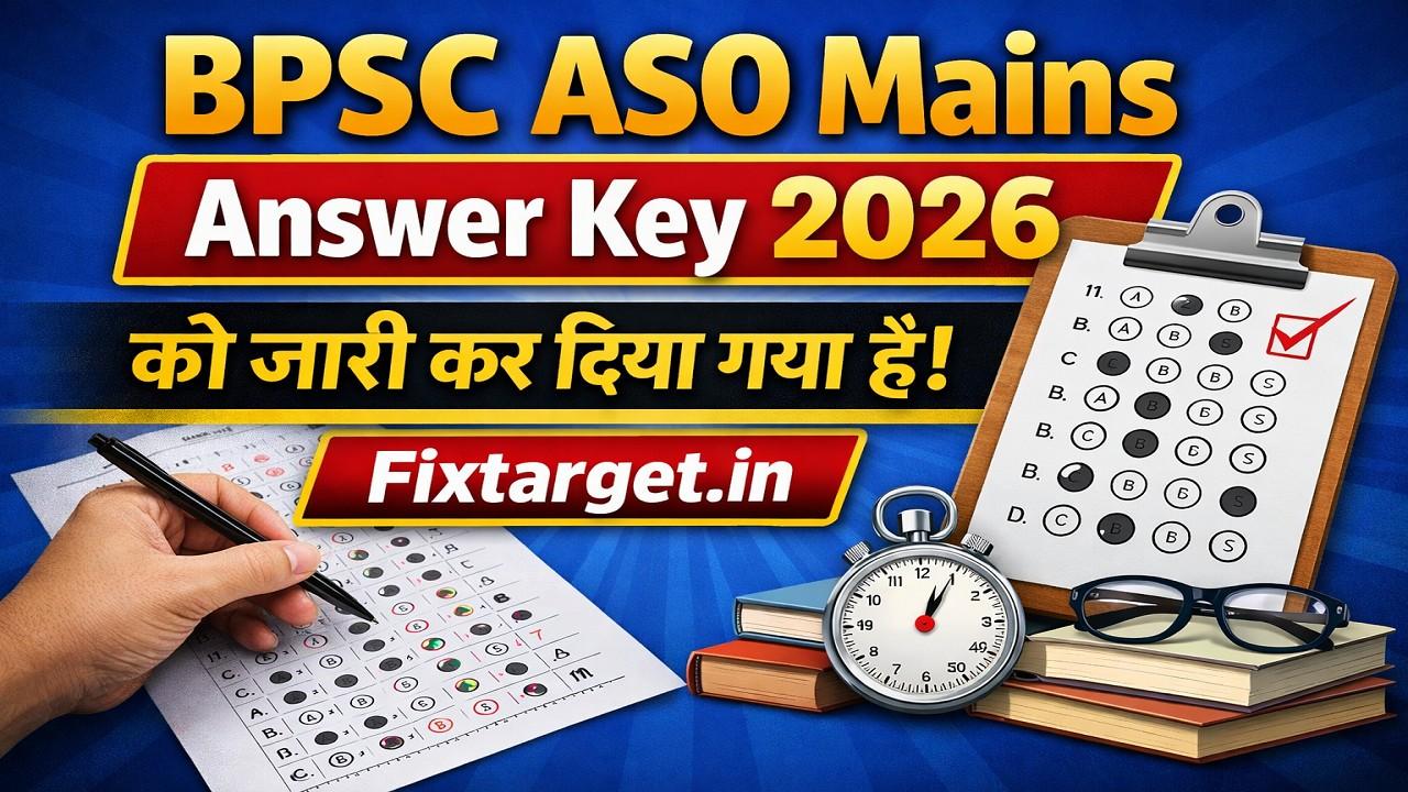 BPSC ASO Mains Answer Key 2026
