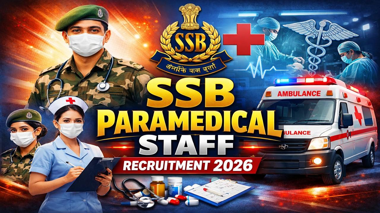 SSB Paramedical Staff Recruitment 2026