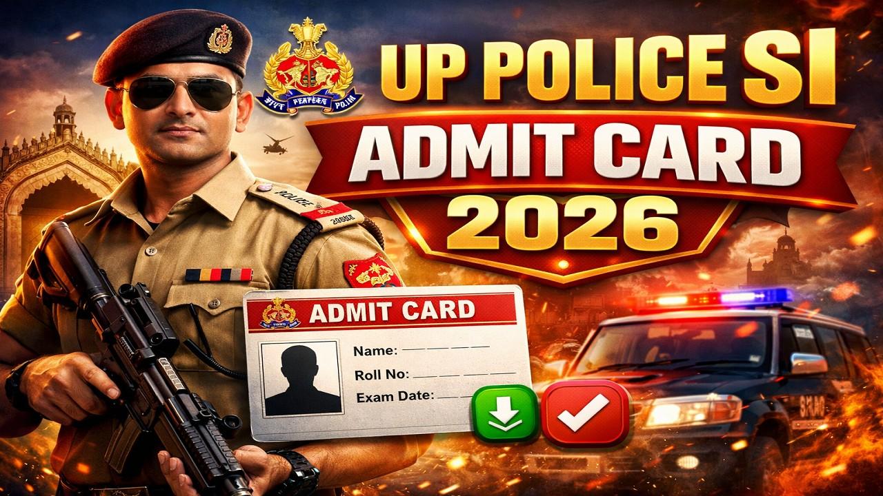 UP Police SI Admit Card 2026