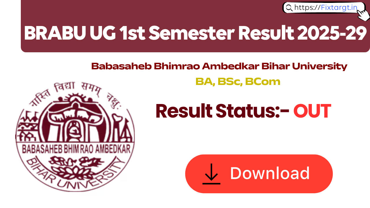 BRABU UG 1st Semester Result 2025-29