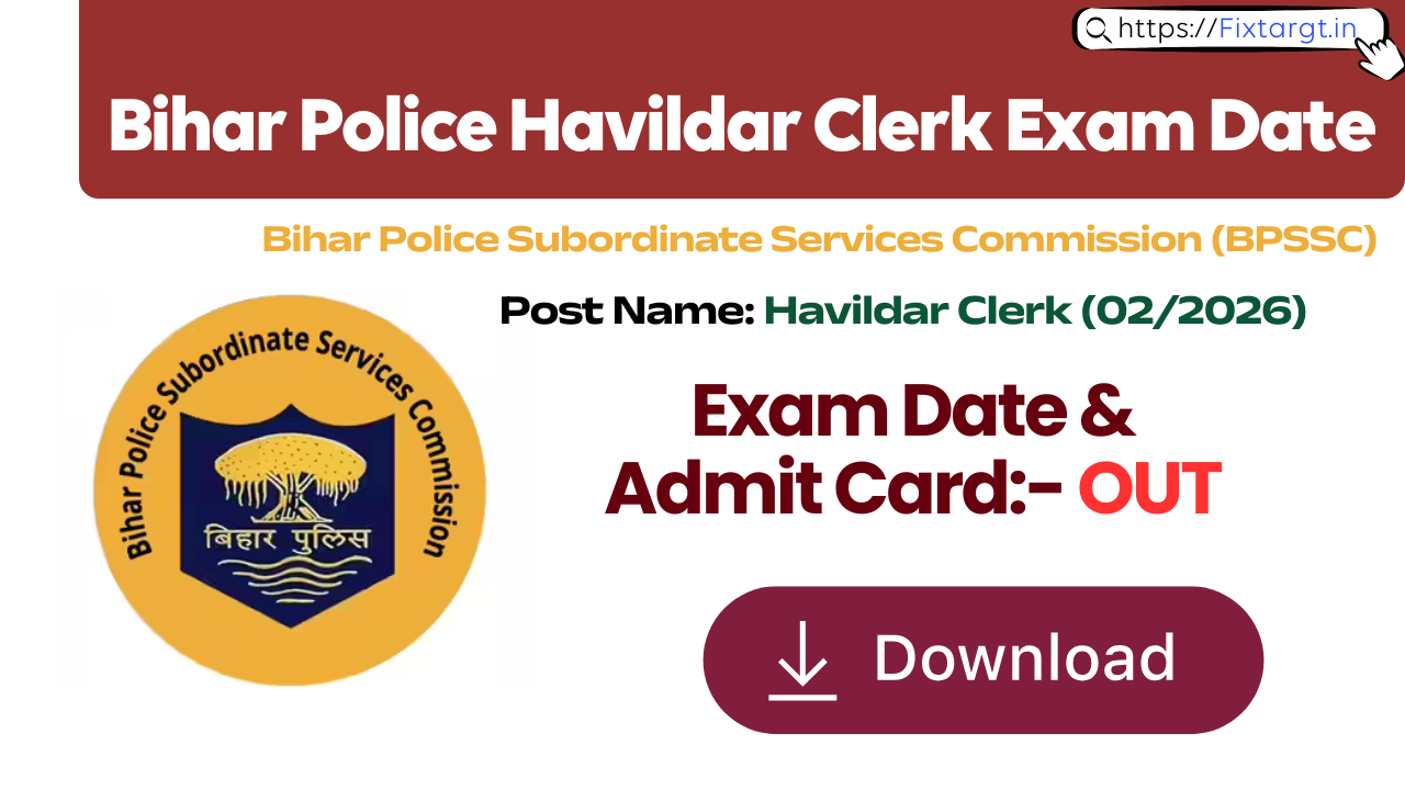 Bihar Police Havildar Clerk Admit Card 2026