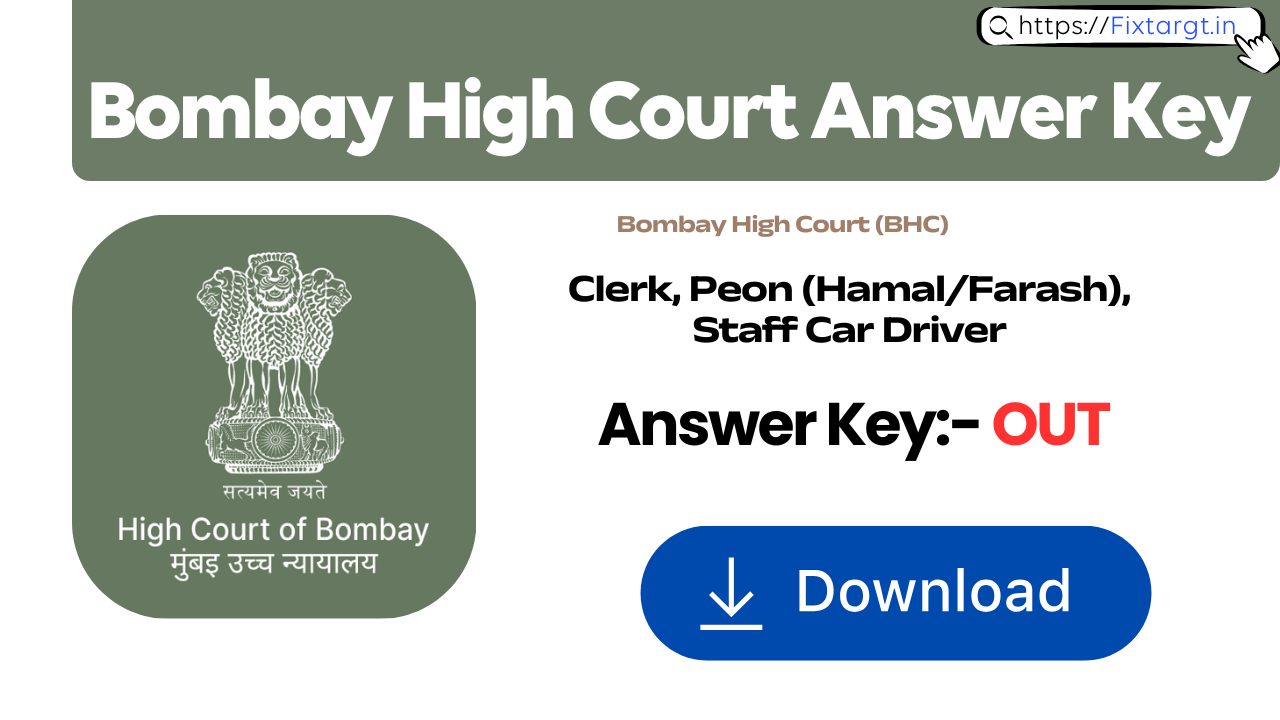 Bombay High Court Answer Key 2026