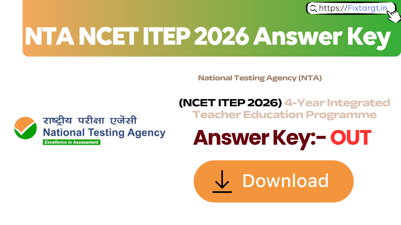 NTA NCET ITEP 2026 Answer Key