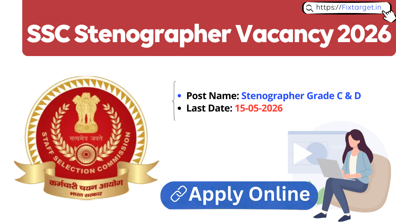 SSC Stenographer Recruitment 2026