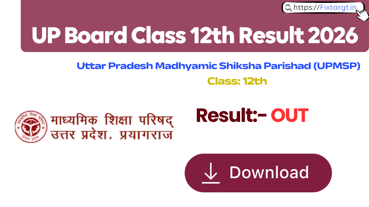 UP Board Class 12th Result 2026