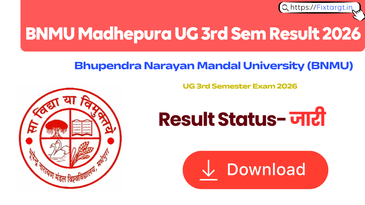 BNMU Madhepura UG 3rd Sem Result 2026