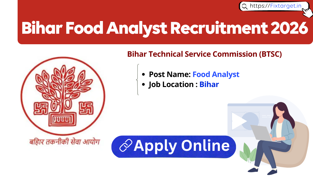 BTSC Food Analyst Recruitment 2026