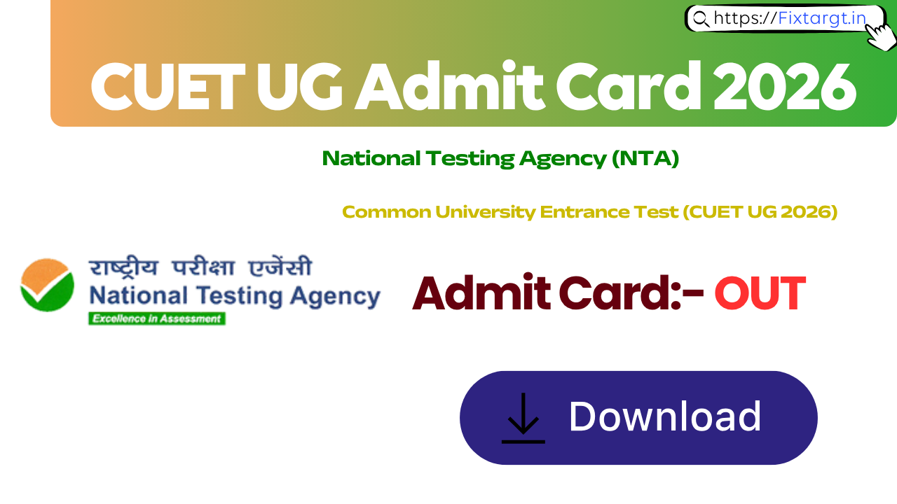 CUET UG Admit Card 2026