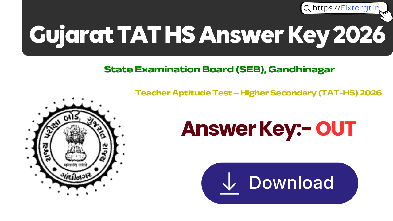 Gujarat TAT HS Answer Key 2026