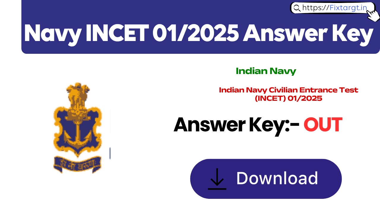 Indian Navy INCET 012025 Answer Key 2026