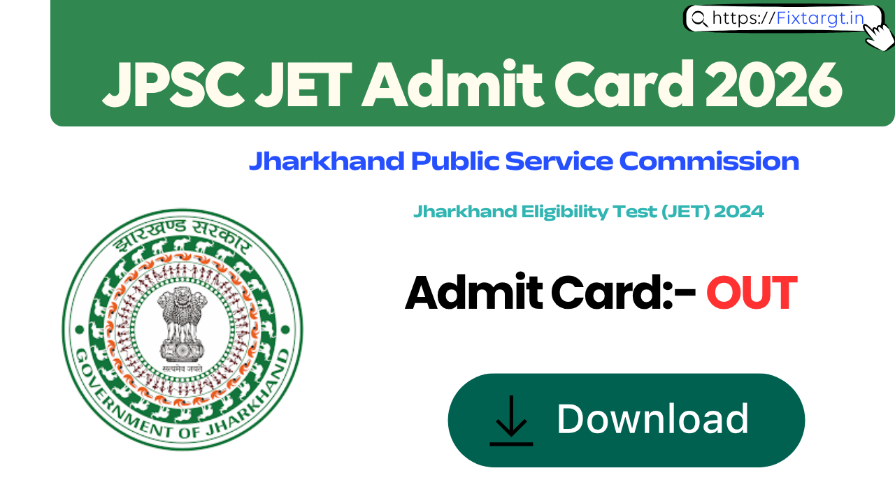 JPSC JET Admit Card 2026