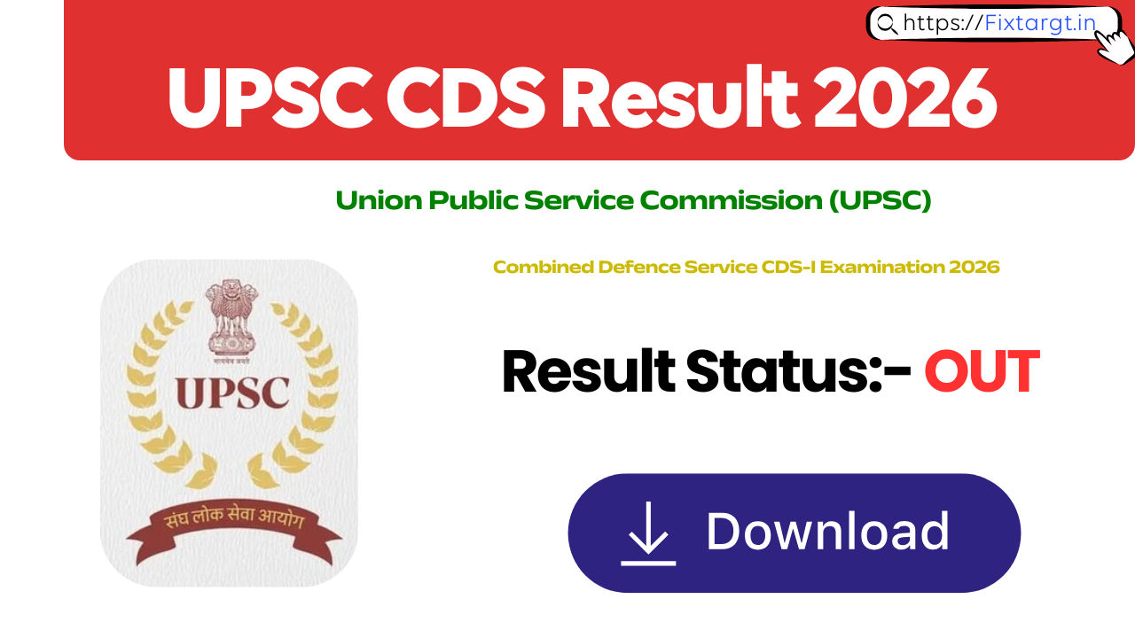 UPSC CDS Result 2026
