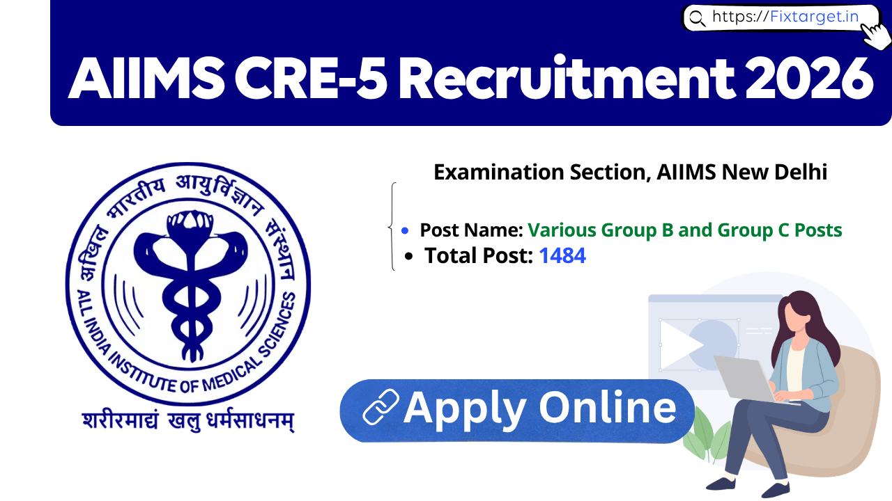 AIIMS CRE-5 Recruitment 2026