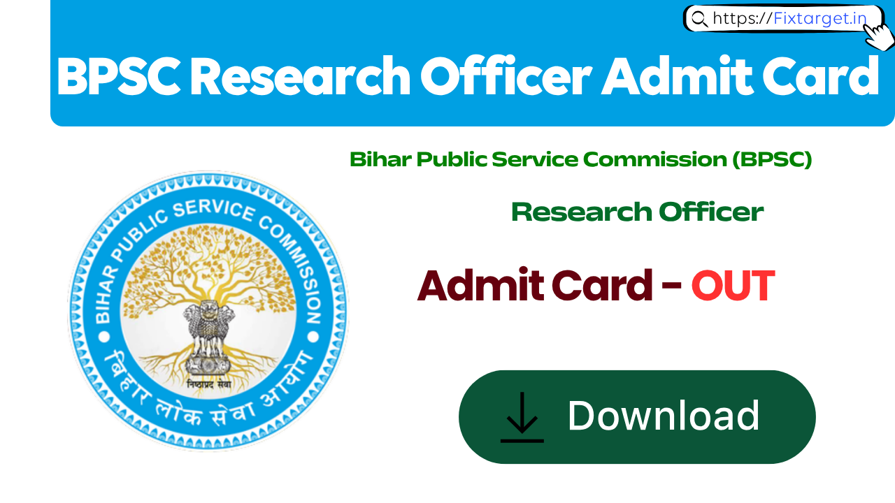 BPSC Research Officer Admit Card 2026
