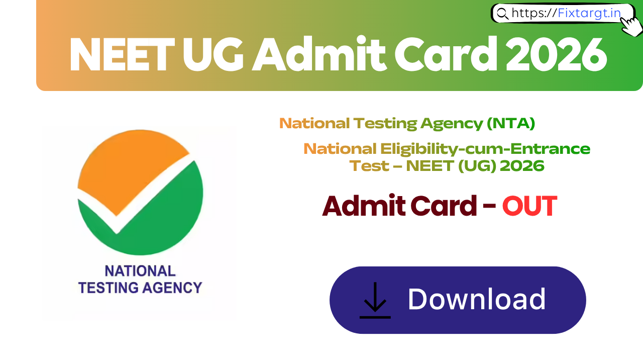 NEET UG Admit Card 2026