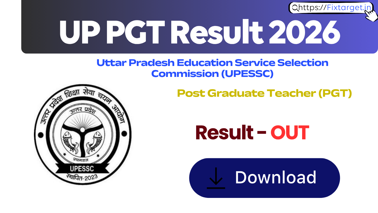 UP PGT Result 2026
