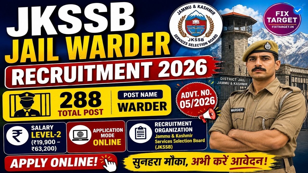 JKSSB Jail Warder Recruitment 2026