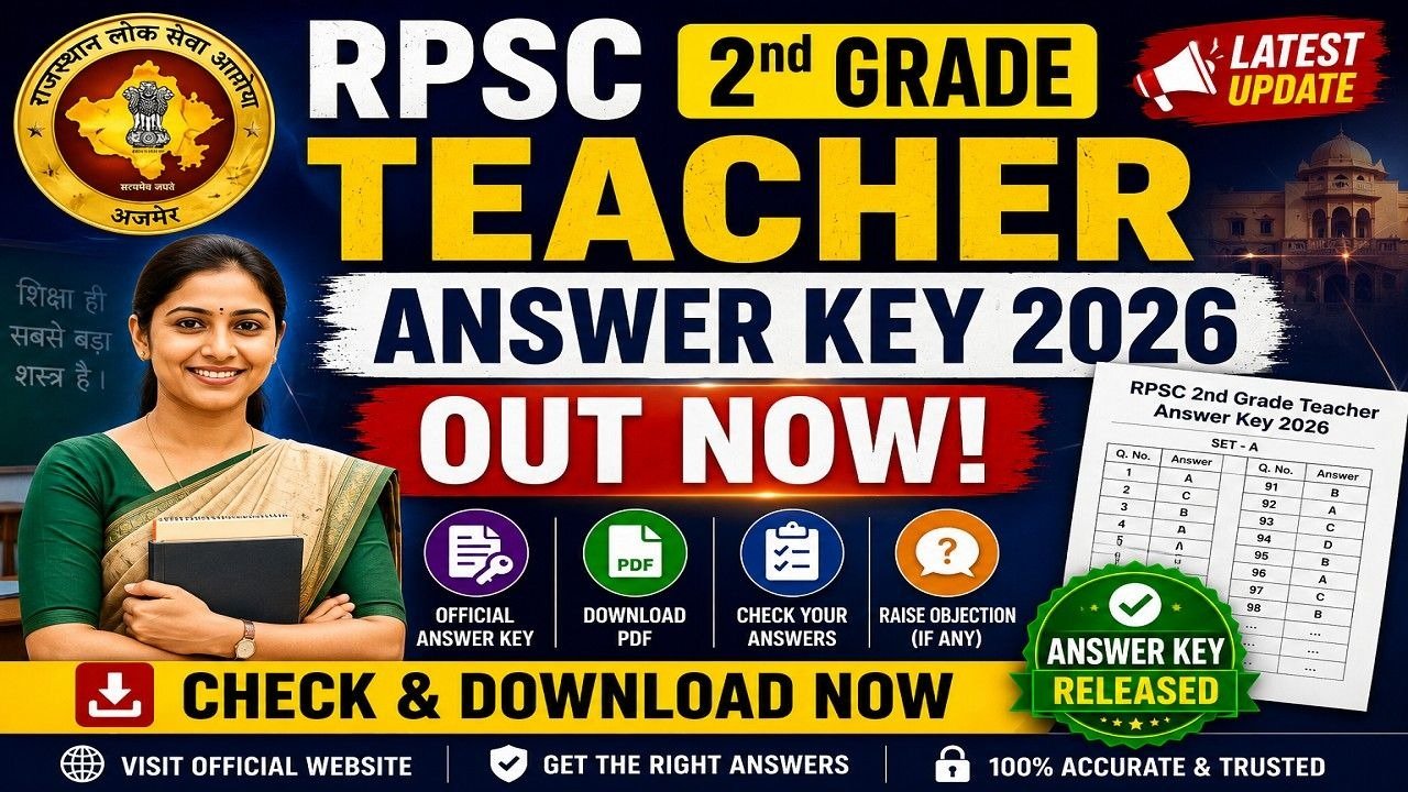RPSC 2nd Grade Teacher Answer Key 2026