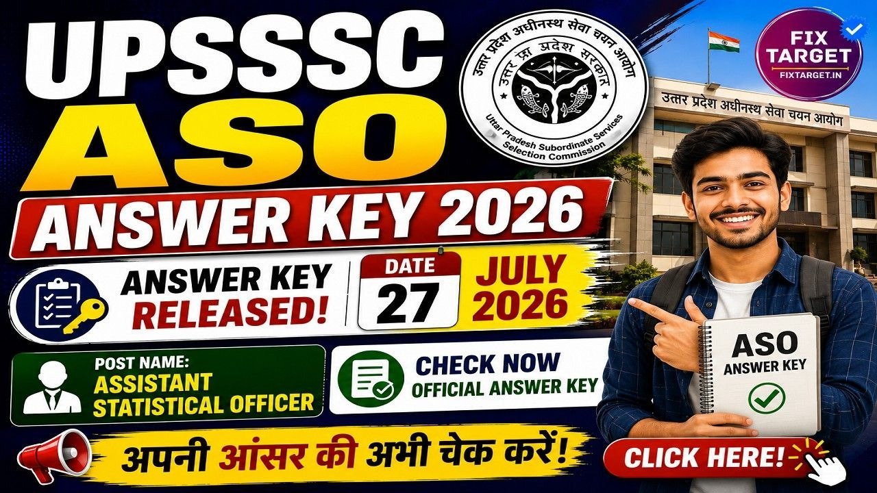 UPSSSC ASO Answer Key 2026