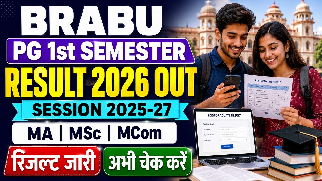 BRABU PG 1st Semester Result 2026