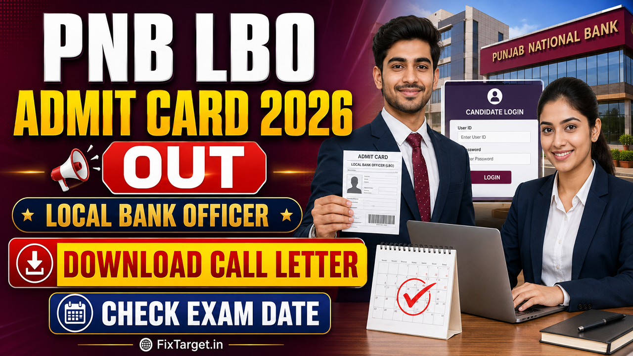 PNB Local Bank Officer LBO Admit Card 2026